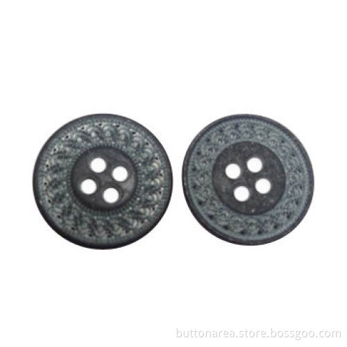 Metal Alloy Sewing Button, 4 Holes